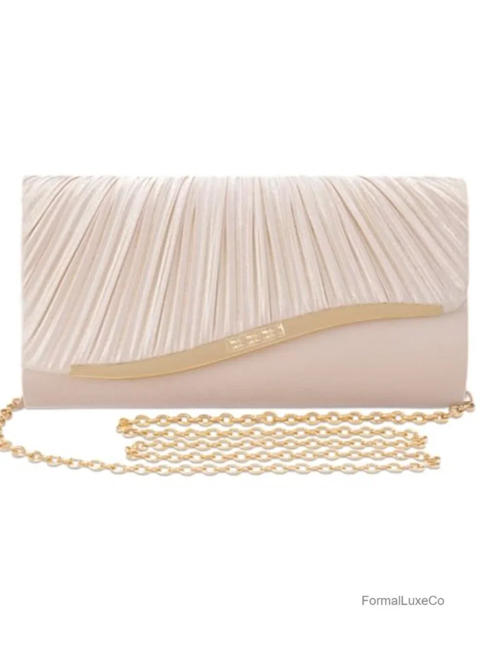 Exquisite Pleated Clutch Evening Bag Crossbody Handbag